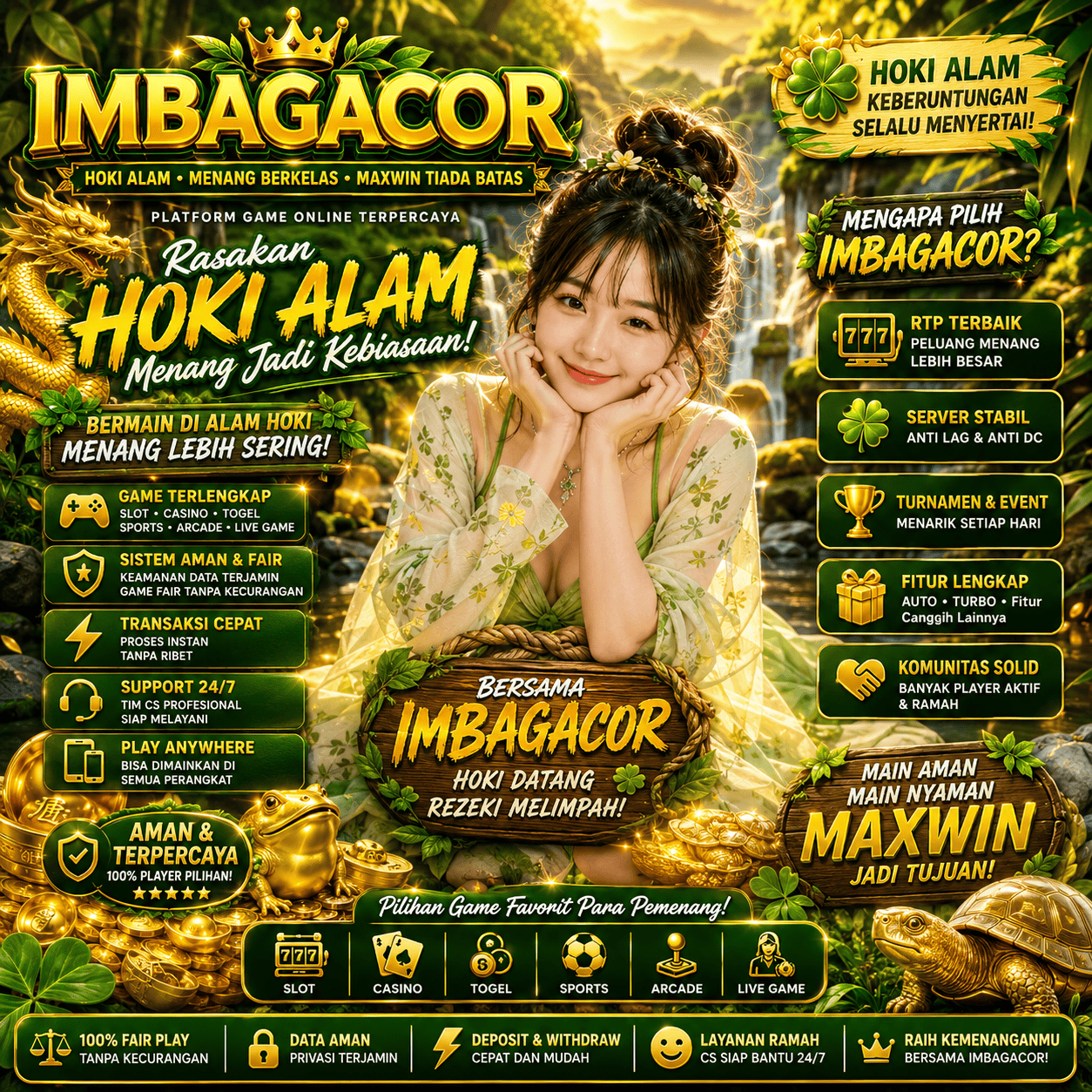 IMBAGACOR x Naturnahanna Santai seperti Angin Pagi, Maxwin Datang Sendiri
