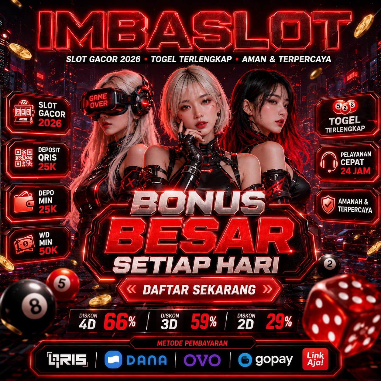 IMBASLOT Indonesia | Situs Slot Gacor Maxwin Terpercaya di Indonesia